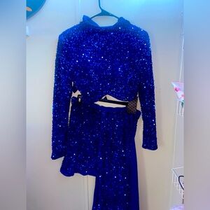 Blue Sequined Party 2PC